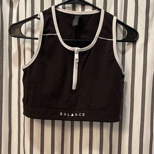 Black and white balance top